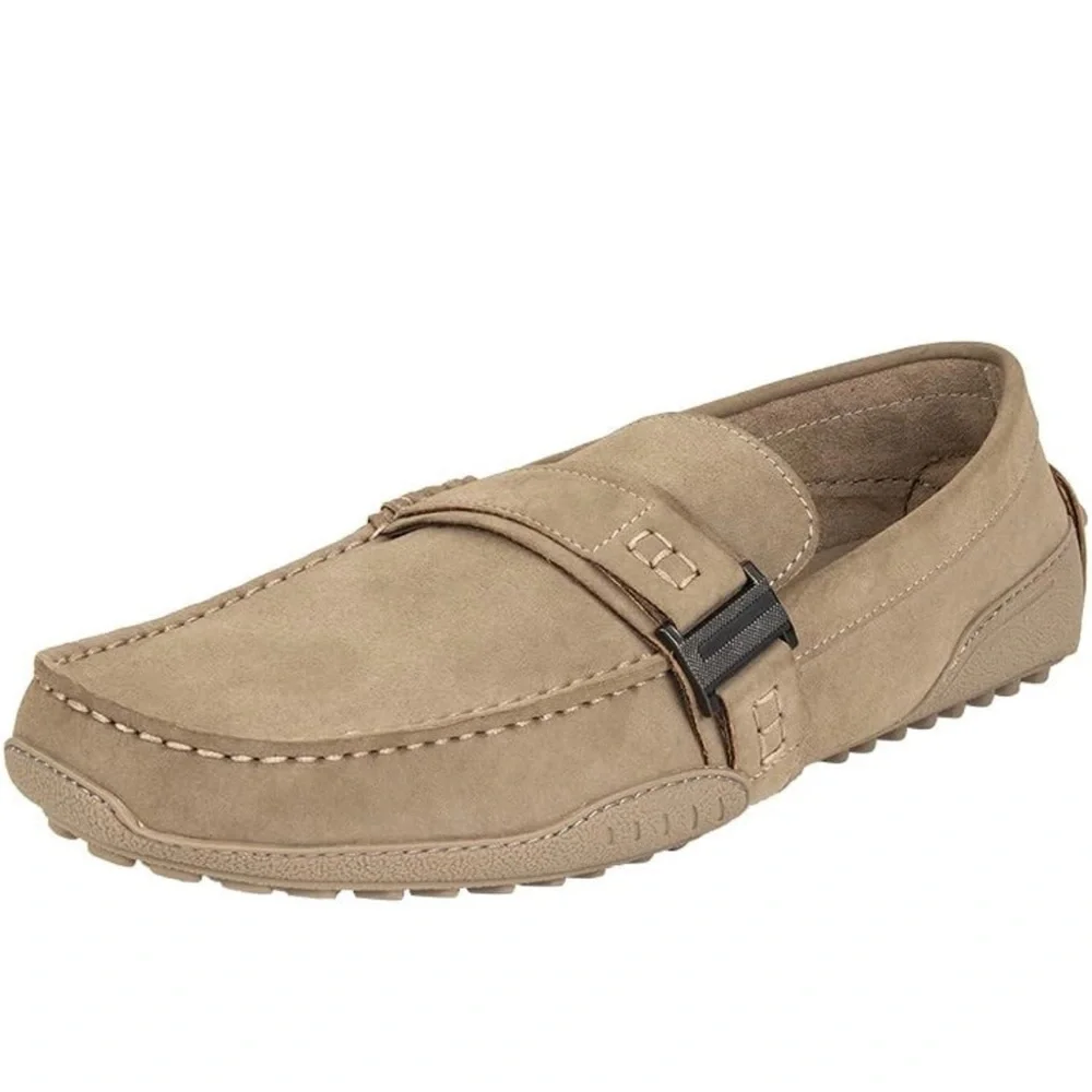 NWT Kenneth Cole Unlisted Men's Wister Belt Driver Loafer taupe 8.5 med